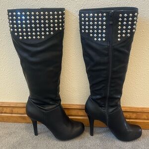 BCBGeneration BG-Franciss Black/Nappa Stretch
Women’s Silver Studded Knee Boots